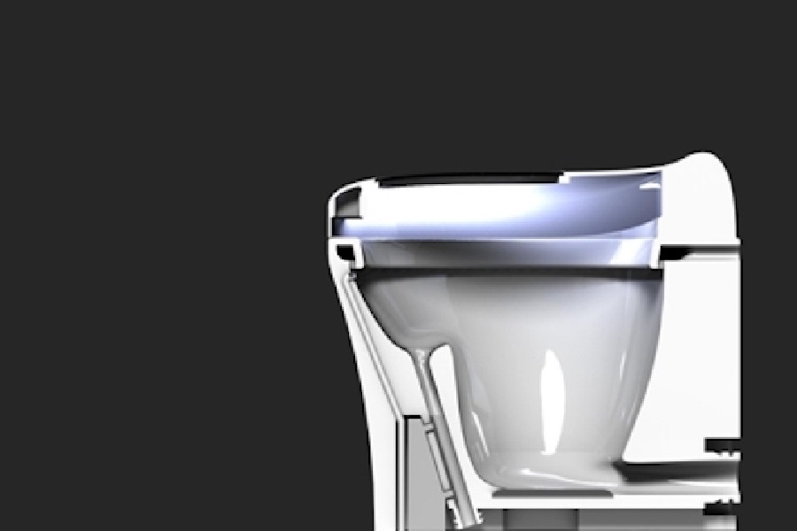 A toilet that turns human waste into power