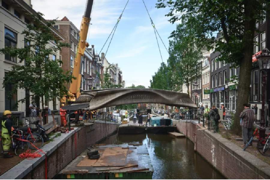 World’s first 3D-printed bridge is now open