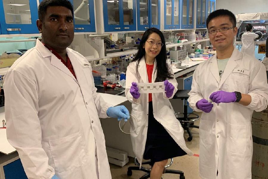 This sweat-powered battery can be stretched